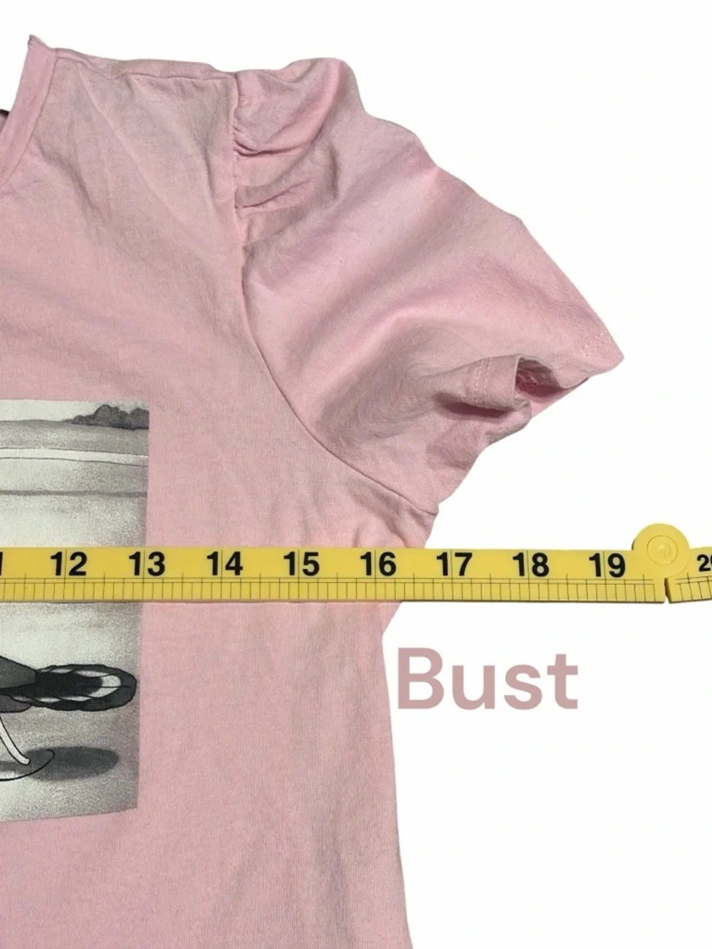 Zara & Disney Collab Pink Mickey Graphic Short Sleeve Tee Puffy Clothes - Picture 4 of 5